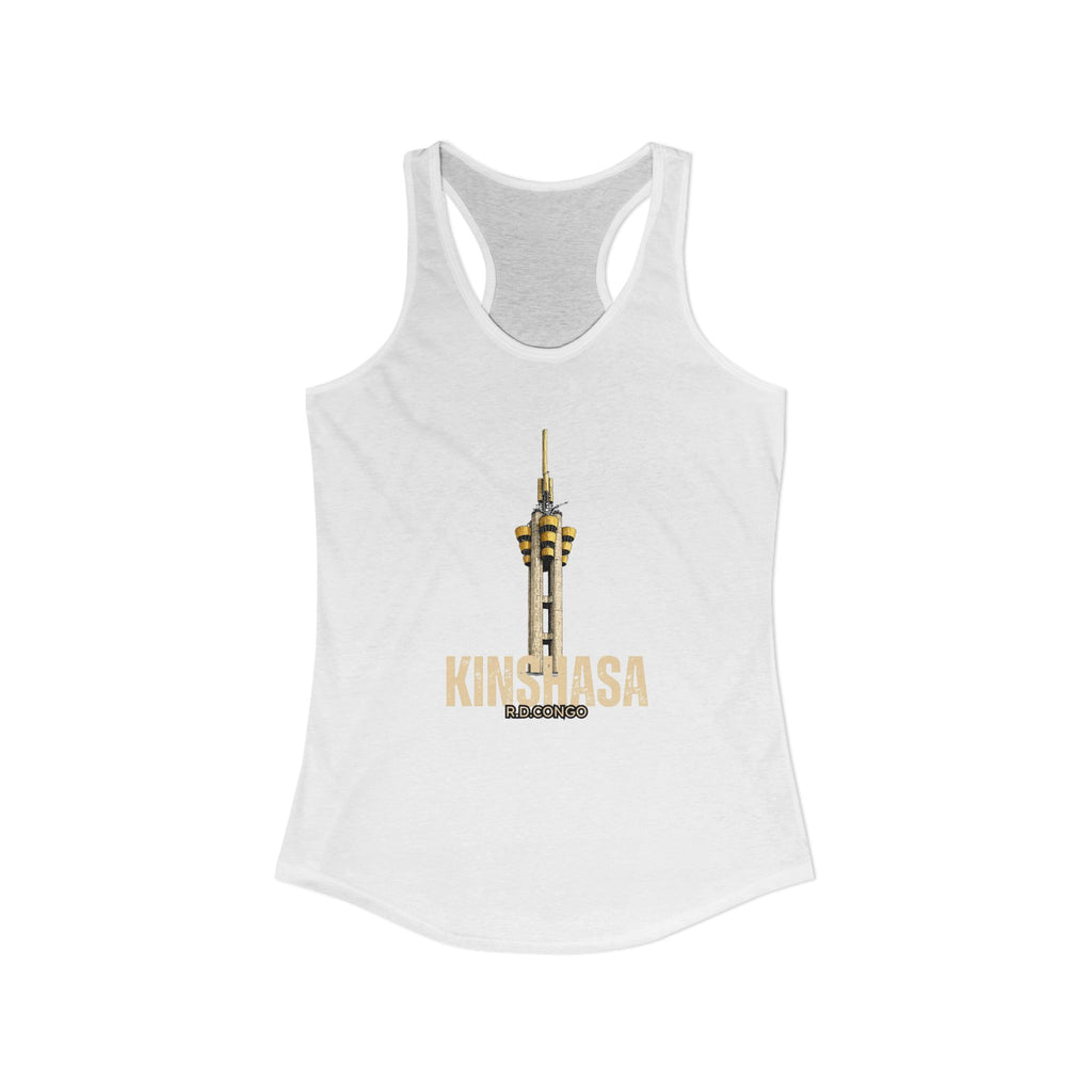 Women's Ideal Racerback Tank Kinshasa Tour de l'Échangeur