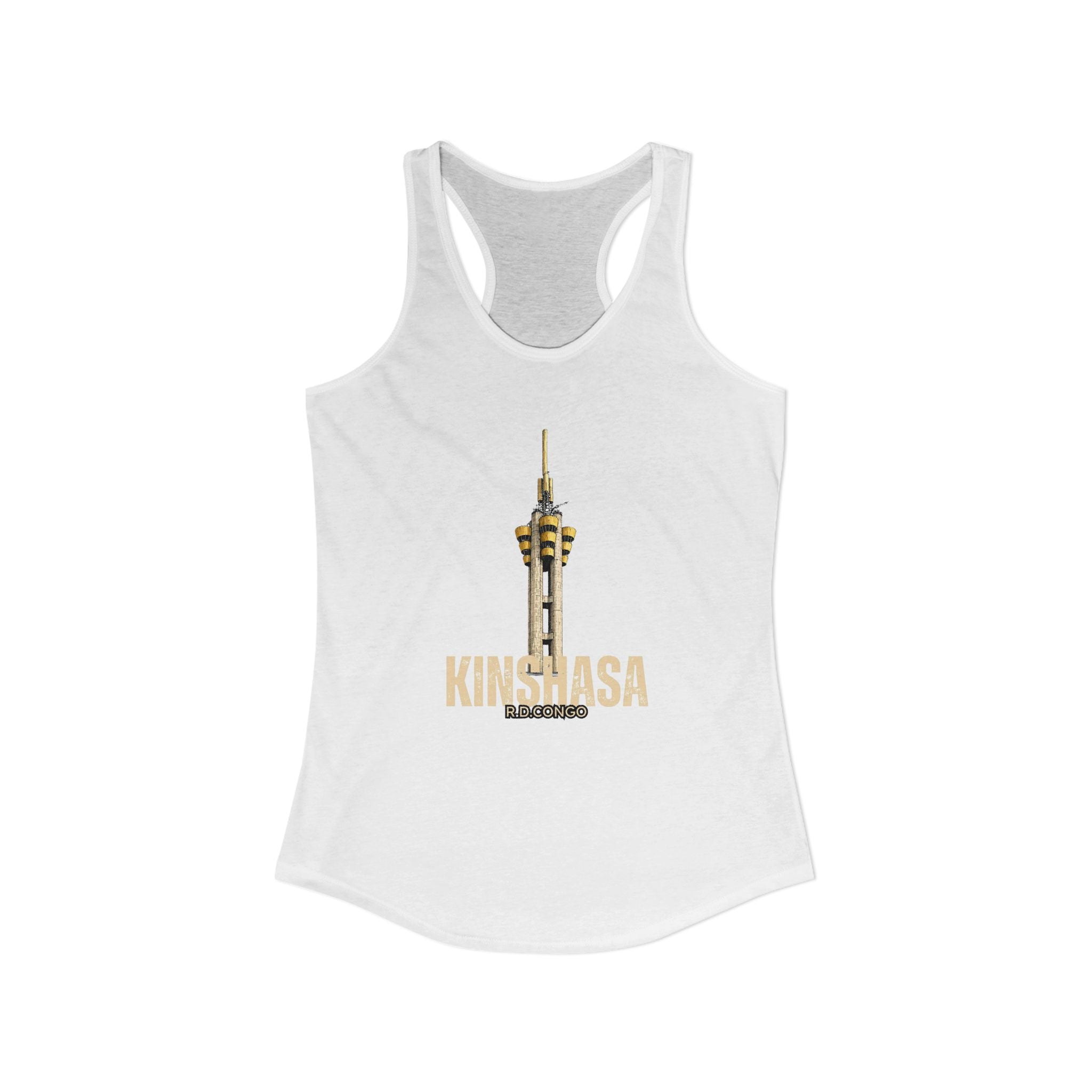 Women's Ideal Racerback Tank Kinshasa Tour de l'Échangeur