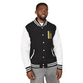 Letterman Jacket with Kinshasa City Skyline Pocket Design