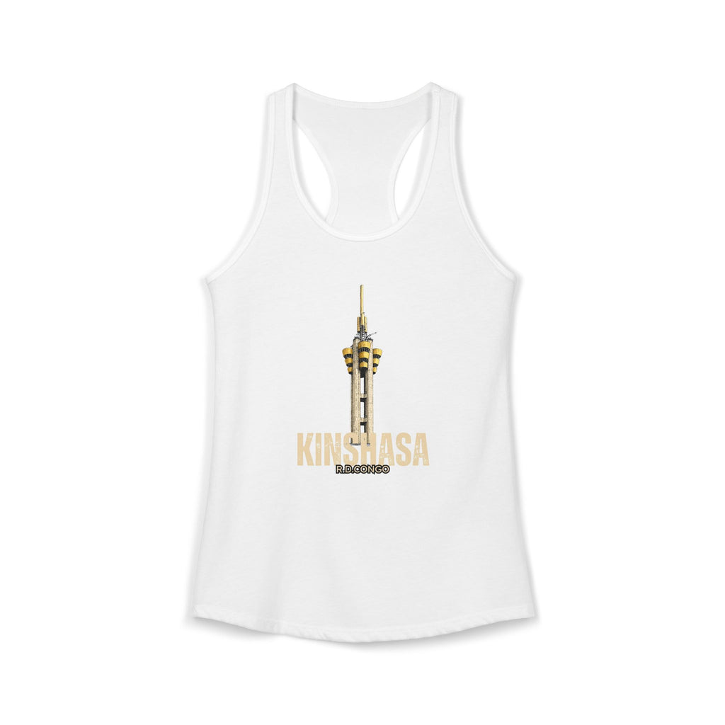 Women's Ideal Racerback Tank Kinshasa Tour de l'Échangeur