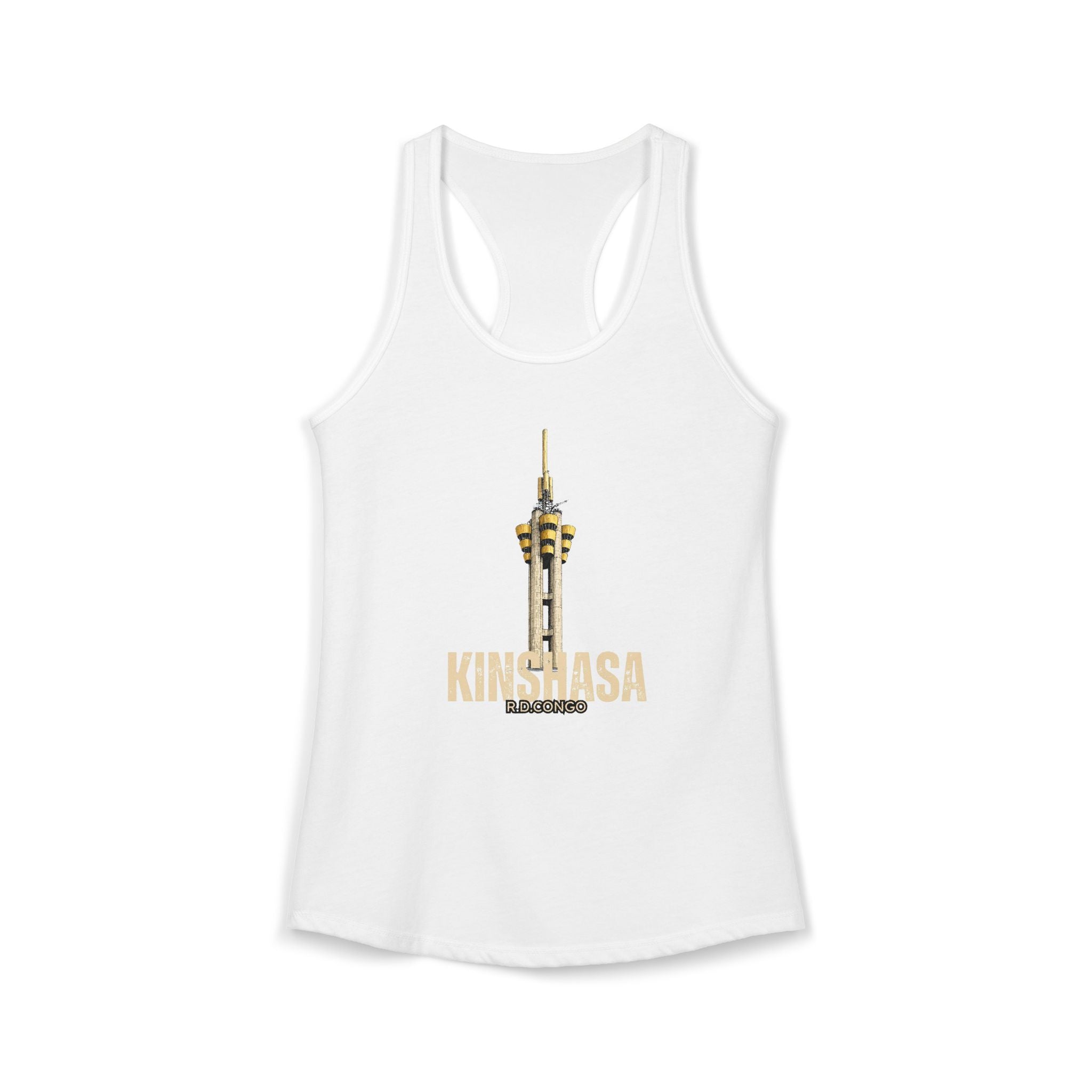 Women's Ideal Racerback Tank Kinshasa Tour de l'Échangeur