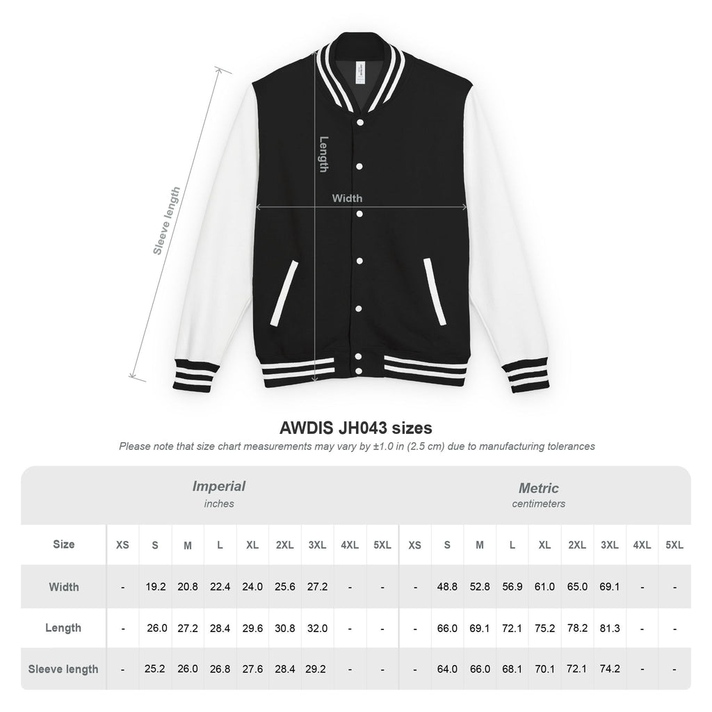 Letterman Jacket with Kinshasa City Skyline Pocket Design